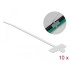 Delock Cable Tie with Label Tap L 200 x W 2.5 mm white 10 pieces