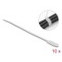 Delock Cable Tie with Label Tap L 270 x W 4.8 mm white 10 pieces