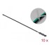 Delock Beaded Cable Tie reusable L 310 x W 4.5 mm black 10 pieces