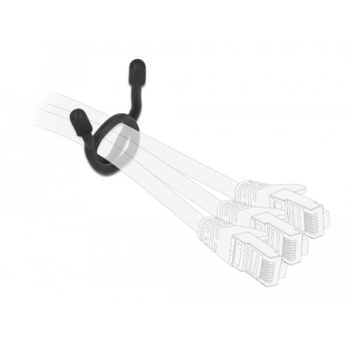 Delock Cable Ties flexible L 150 x W 4 mm assorted colors set 10 pieces