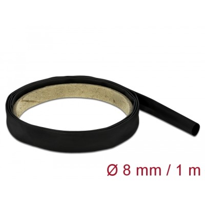 Delock Heat Shrink Tube 1 m x 8 mm black