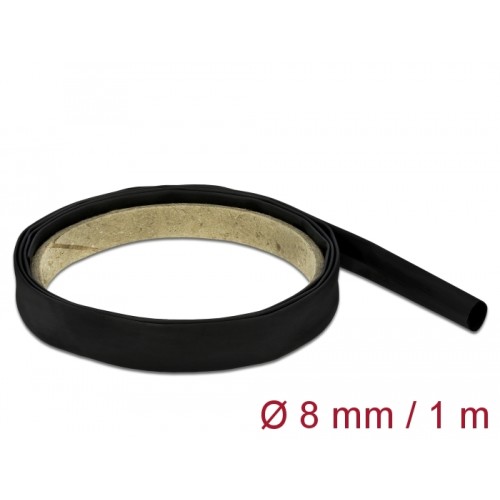 Delock Heat Shrink Tube 1 m x 8 mm black