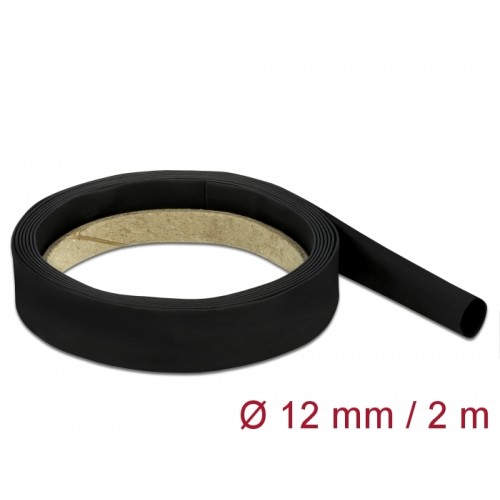 Delock Heat Shrink Tube 2 m x 12 mm black