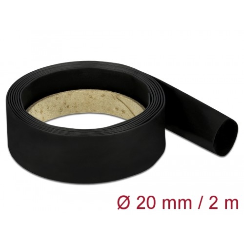 Delock Heat Shrink Tube 2 m x 20 mm black