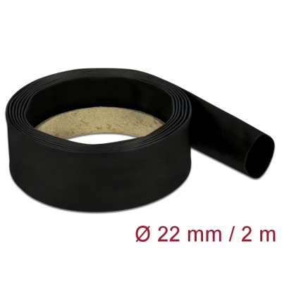 Delock Heat Shrink Tube 2 m x 22 mm black