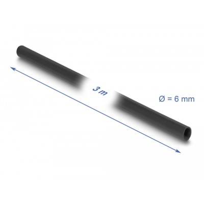 Delock PVC Insulating Sleeve 3 m x 6 mm black 2