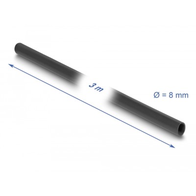 Delock PVC Insulating Sleeve 3 m x 8 mm black 2