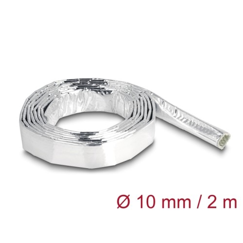 Delock Cable Sleeve made of glass fiber and aluminium 2 m x 10 mm