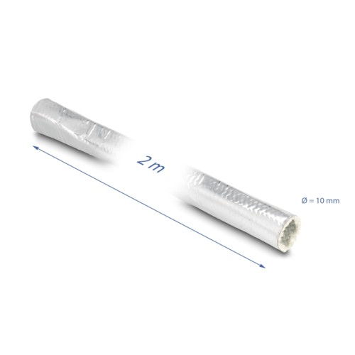 Delock Cable Sleeve made of glass fiber and aluminium 2 m x 10 mm
