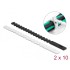 Delock Cable Ties flexible reusable 20 pieces black / white