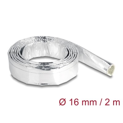 Delock Cable Sleeve made of glass fiber and aluminium 2 m x 16 mm
