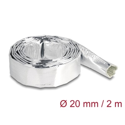 Delock Cable Sleeve made of glass fiber and aluminium 2 m x 20 mm