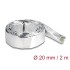 Delock Cable Sleeve made of glass fiber and aluminium 2 m x 20 mm