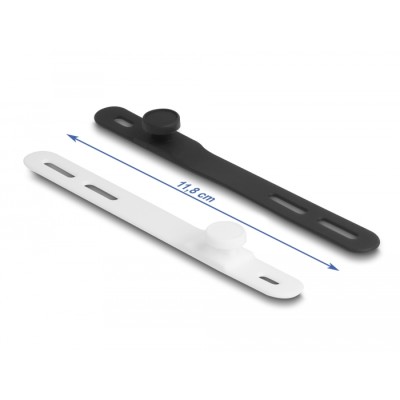 Delock Soft Tie flexible reusable set 10 pieces black / white 2