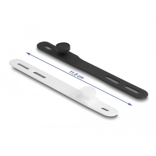 Delock Soft Tie flexible reusable set 10 pieces black / white