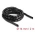 Delock Spiral Hose flexible 2 m x 14 mm black