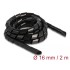 Delock Spiral Hose flexible 2 m x 16 mm black
