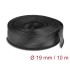 Delock Braided Sleeving with Hook-and-Loop Fastener 10 m x 19 mm black