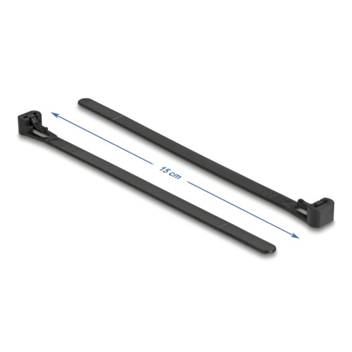 Delock Cable ties reusable heat-resistant L 150 x W 7.5 mm 100 pieces black