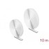 Delock Hook-and-loop tape self-adhesive L 10 m x W 20 mm white