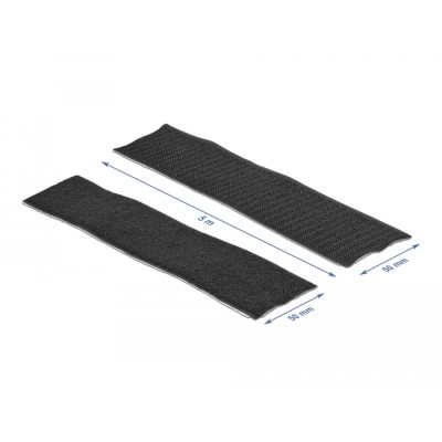 Delock Hook-and-loop tape self-adhesive L 5 m x W 50 mm black 2
