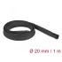 Delock Braided Sleeve with zip fastener heat-resistant 1 m x 20 mm black
