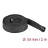 Delock Braided Sleeve with zip fastener heat-resistant 2 m x 30 mm black