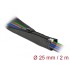 Delock Woven Sleeve with zip fasterner heat-resistant 2 m x 25 mm black