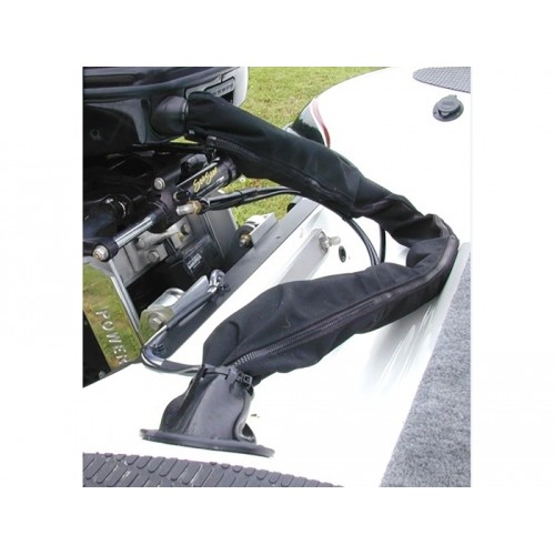 Delock Woven Sleeve with zip fasterner heat-resistant 2 m x 25 mm black