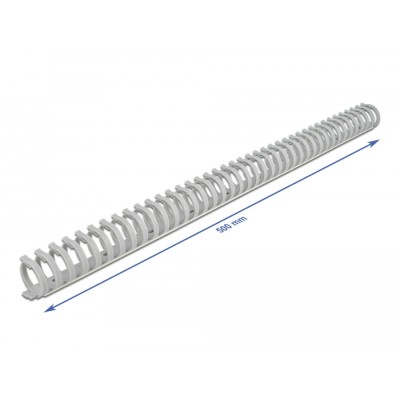 Delock Cable Duct flexible self-adhesive screwable 35 x 30 mm - length 50 cm grey 2
