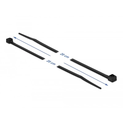 Delock Cable tie heat resistant L 200 x W 3.6 mm black 100 pieces 2
