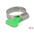 Delock Butterfly Hose Clamp 22 - 32 mm 10 pieces green