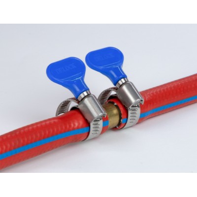 Delock Butterfly Hose Clamp 32 - 50 mm 10 pieces blue 2