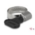 Delock Butterfly Hose Clamp 16 - 25 mm 10 pieces black