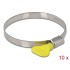 Delock Butterfly Hose Clamp 60 - 80 mm 10 pieces yellow