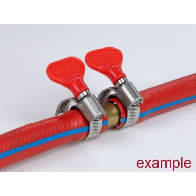 Delock Butterfly Hose Clamp Set 10 pieces assorted colours 2