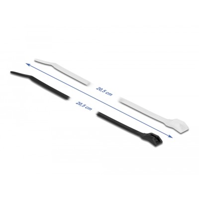 Delock Cable tie with flat head L 205 x W 2.5 mm 100 pieces 2