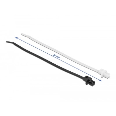Delock Cable tie with lamella base L 200 x W 4.8 mm 100 pieces 2