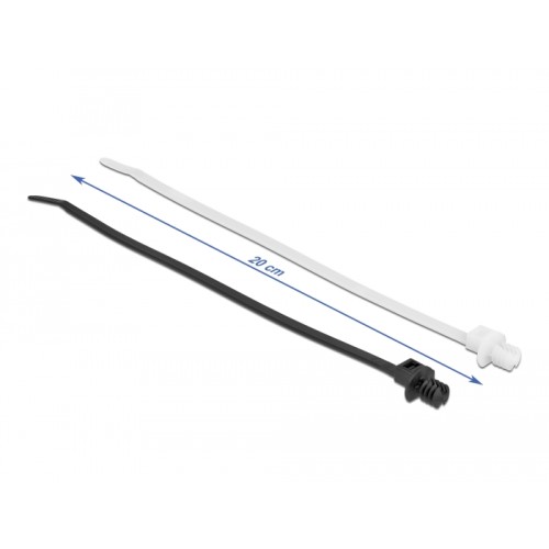 Delock Cable tie with lamella base L 200 x W 4.8 mm 100 pieces