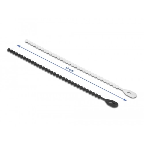 Delock Beaded Cable Tie reusable L 120 x W 3.6 mm 100 pieces