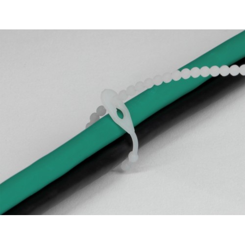 Delock Beaded Cable Tie reusable L 120 x W 3.6 mm 100 pieces