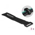 Delock Hook-and-loop cable tie with loop L 280 x W 38 mm black 3 pieces