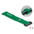 Delock Hook-and-loop cable tie with Loop and Fastening Eyelet L 190 x W 25 mm green 5 pieces