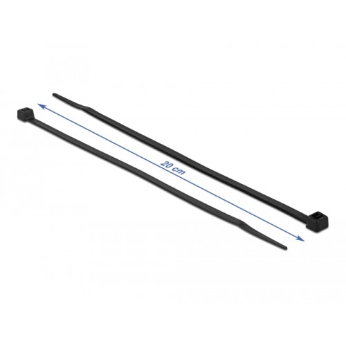 Delock Cable tie heat resistant L 200 x W 4.8 mm black 100 pieces