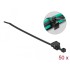 Delock Cable tie with edge clip L 200 x W 4.8 mm black 50 pieces