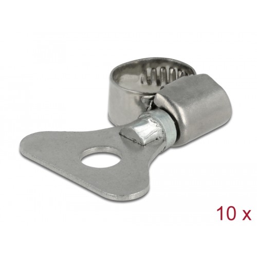 Delock Butterfly Hose Clamp 8 - 12 mm 10 pieces metal