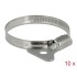 Delock Butterfly Hose Clamp 40 - 60 mm 10 pieces metal
