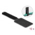 Delock Mini Hook-and-Loop Cable Holder L 90 mm x W 24 mm self-adhesive 10 pieces black