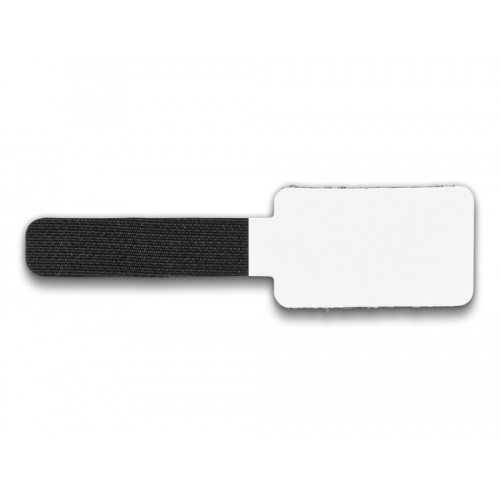 Delock Mini Hook-and-Loop Cable Holder L 90 mm x W 24 mm self-adhesive 10 pieces black