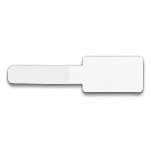 Delock Mini Hook-and-Loop Cable Holder L 90 mm x W 24 mm self-adhesive 10 pieces white